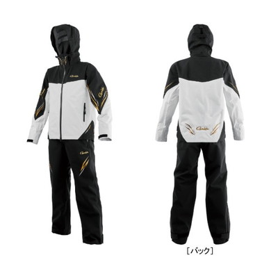 がまかつ レインウェア GM3785 アルテマシールドプロレインスーツ ブラック×ホワイト L