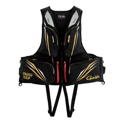 がまかつ ライフジャケット GM6005 アルテマシールドプロフローティングベスト ブラック L
