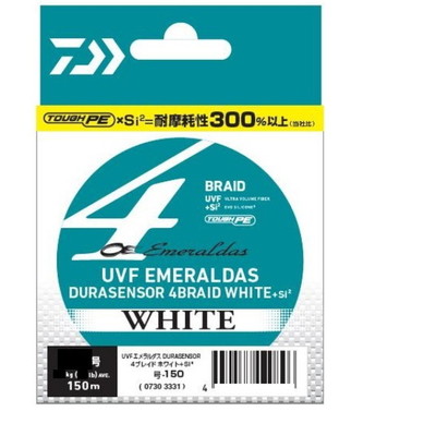 ダイワ UVF エメラルダス DURAセンサー ×4 ホワイト 0.6号-150m PEライン