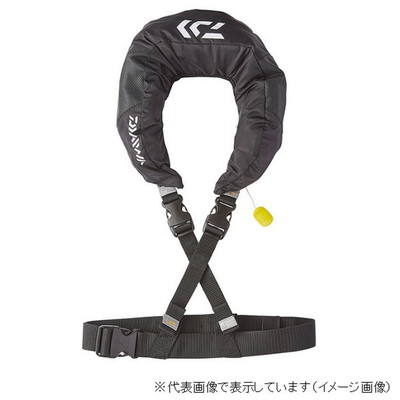 ダイワ ショートライフジャケット(ネックタイプ手動膨脹式) DF-2520 ブラック フリー