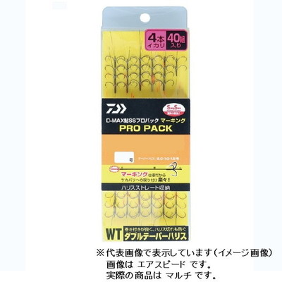 ダイワ D-MAX鮎SSプロパック マーキング ダブルテーパーハリス マルチ 4本イカリ 6.5号 アユバラ針