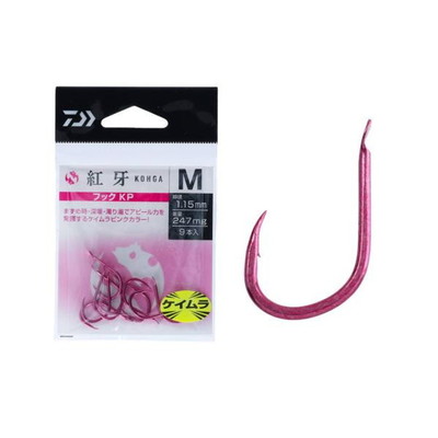 ダイワ 紅牙 フック KP(ケイムラピンク) M 針