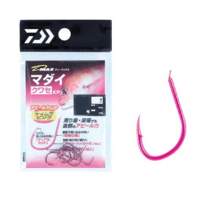 ダイワ D-MAX マダイクワセKP(ケイムラピンク) 7号 針