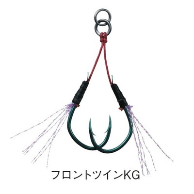 ダイワ 紅牙タイジギアシスト ケイムラグリーン フロントツインS アシストフック