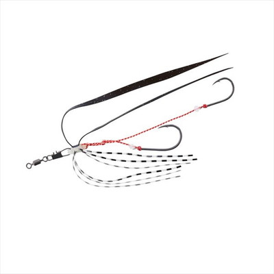 ダイワ　紅牙遊動テンヤ替え針SS+エビラバ細 マジカルブラックR テンヤ