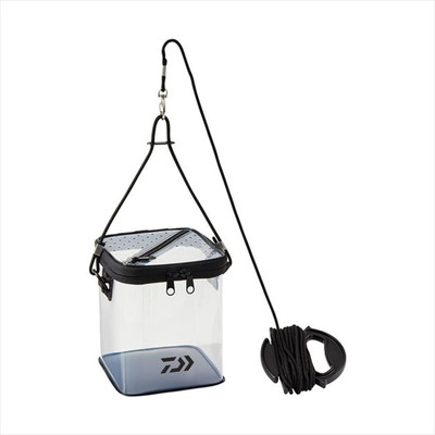 ダイワ バケツ ポータブル活かし水くみ 17(A)クリアブラック バケツ
