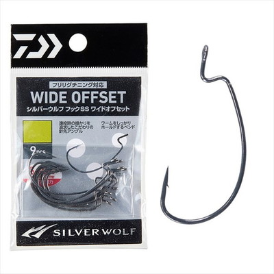 ダイワ ワームフック シルバーウルフ フックSS ワイドオフセット1