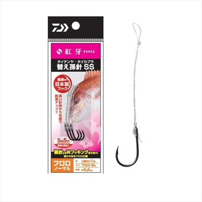 ダイワ テンヤ 紅牙タイテンヤ・タイカブラ替え孫針SS フロロ ノーマル