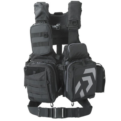 ダイワ ライフジャケット DF-6122 ベンチクールゲームベストV ブラック×メタル フリーサイズ