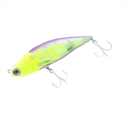 ダイワ シーバスルアー モアザン レイジーファシャッド120SS チャートファイヤークリアパープルサンド