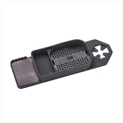 ダイワ 餌箱 チョイ置き船べりトレイ(C) ブラック