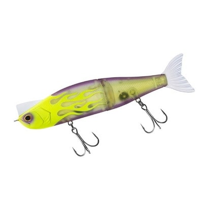 ダイワ シーバスルアー モアザン レイジーファシャッドJ 100S チャートファイヤークリアパープルサンド