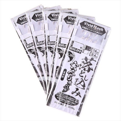 ダイワ 仕掛け 落とし込み仕掛けLBG 玄人5枚パック GEI4本 針10号 ハリス10号 幹糸10号