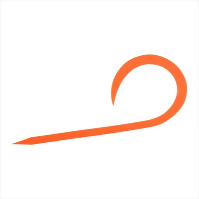 ダイワ タイラバ 鯛ラバ 紅牙シリコンネクタイシングルカーリーR 紅牙オレンジ