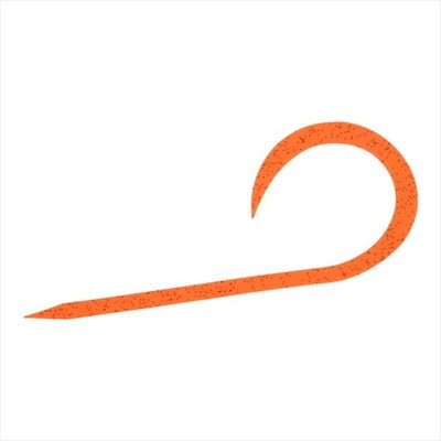 ダイワ タイラバ 鯛ラバ 紅牙シリコンネクタイシングルカーリーR 中井オレンジ