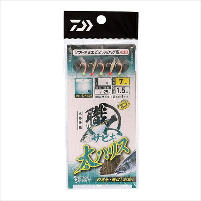 ダイワ サビキ仕掛け 職人サビキ 太ハリス 5本 SAピンク&ハゲ皮 3-2-3