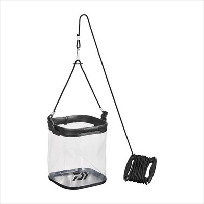 ダイワ バケツ 水くみバッカン S19(K)クリアブラック