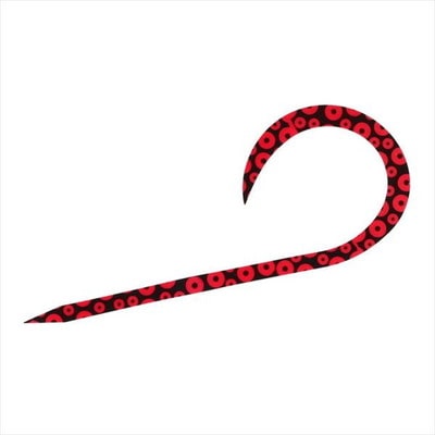 ダイワ タイラバ 鯛ラバ 紅牙シリコンネクタイシングルカーリー 蛸足紅牙レッド