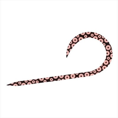 ダイワ タイラバ 鯛ラバ 紅牙シリコンネクタイシングルカーリー 蛸足ケイムラオレンジ