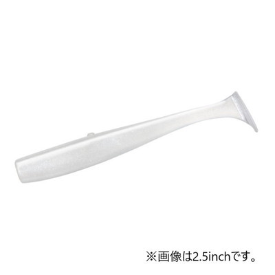 ダイワ ワーム モアザン ミドルアッパーシャッド 3.5インチ 白鮎