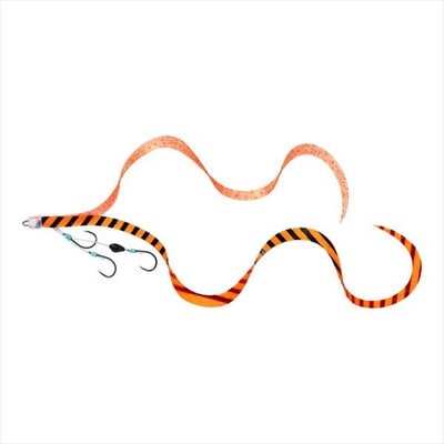 ダイワ タイラバ 鯛ラバ 紅牙替えユニットβSS やり過ぎカーリー3本針 オレンジゼブラ+ケイムラオレンジ