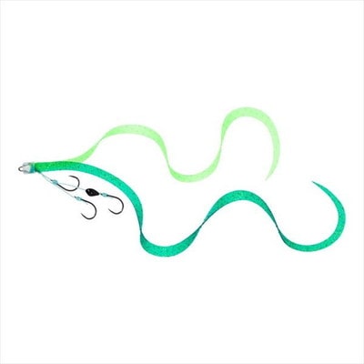 ダイワ タイラバ 鯛ラバ 紅牙替えユニットβSS やり過ぎカーリー3本針 グリーンラメ+紅牙グリーン