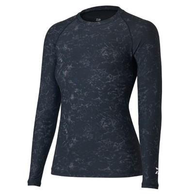 ダイワ インナー DU-6021S ICEDRY(アイスドライ) クルーネックアンダーシャツ マーブルブラック WL