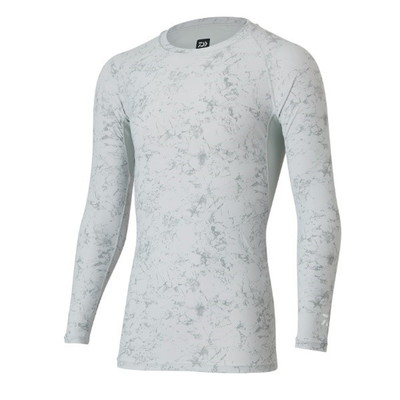 ダイワ インナー DU-6021S ICEDRY(アイスドライ) クルーネックアンダーシャツ マーブルグレー L