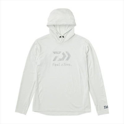 ダイワ ウェア DE-3525 Feel Alive ドライフーディー ホワイト 2XL