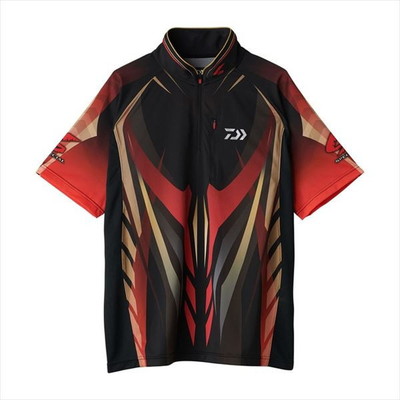 ダイワ ウェア DE-7125 スペシャルハーフスリーブシャツ マグマブラック 2XL