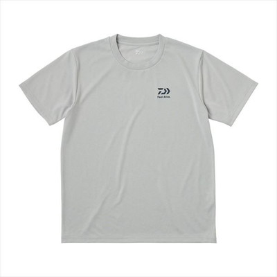 ダイワ ウェア DE-8625 ショートスリーブ スモールロゴTシャツ ライトグレー L