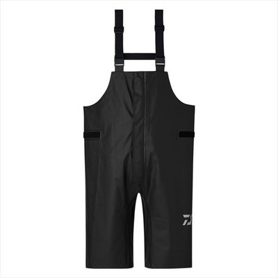 ダイワ レインウェア DR-6325P オーシャンレインハーフサロペット ブラック 2XL