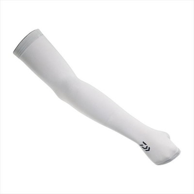 ダイワ ウェア DA-7725 ICEDRY(アイスドライ) アームカバー 指スリット付き ライトグレー L