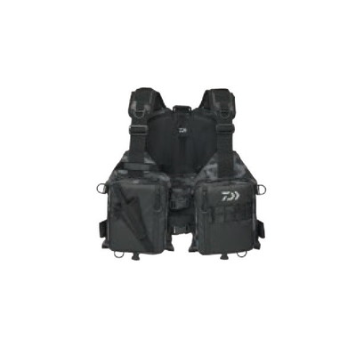 ダイワ ライフジャケット DF-6425 ライトフロートゲームベスト ブラックカモ フリー