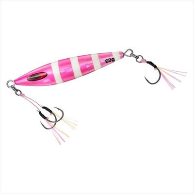 ダイワ メタルジグ ソルティガ FKジグSLJ 60g CHピンクゼブラグロー
