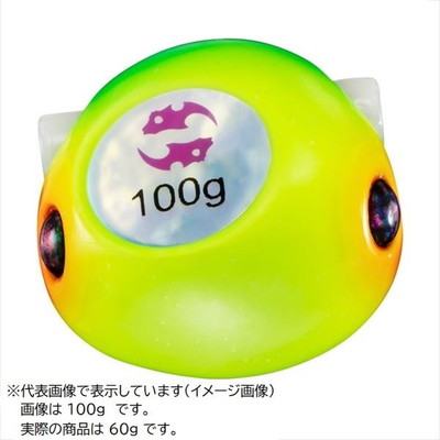 ダイワ タイラバ 鯛ラバ 紅牙ベイラバーフリーβTGヘッド60g ドチャート