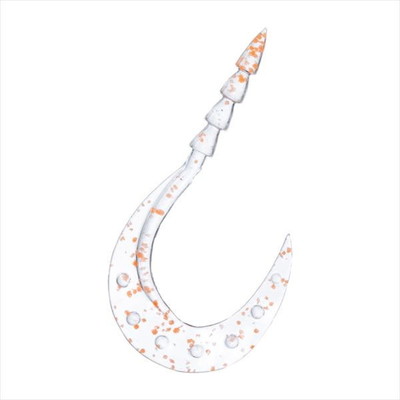 ダイワ タイラバ 鯛ラバ 紅牙ワーム 玉神ターボシングルカーリー 3.6in ドットイエローグローオレンジ