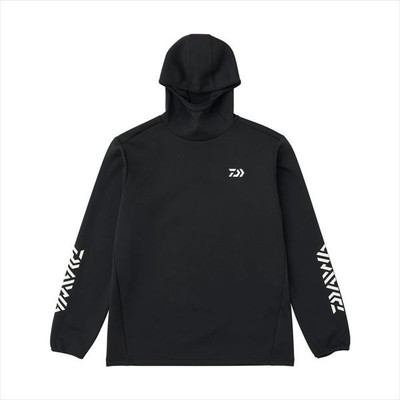 ダイワ ウェア DE-9225 ストレッチシャツフーディー ブラック 2XL