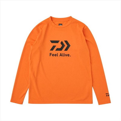 ダイワ ウェア DE-8025 クリーンオーシャンロングスリーブシャツ ライトオレンジ 2XL
