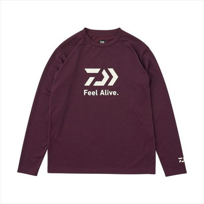 ダイワ ウェア DE-8025 クリーンオーシャンロングスリーブシャツ プラム XL