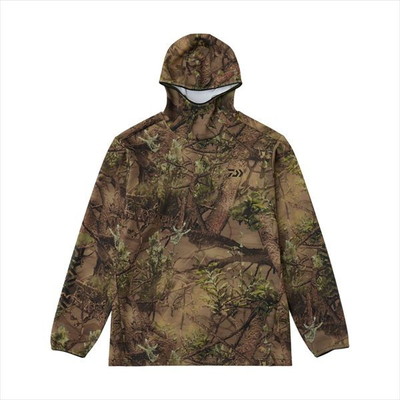 ダイワ ウェア DE-9225 ストレッチシャツフーディー リアルレイク 2XL