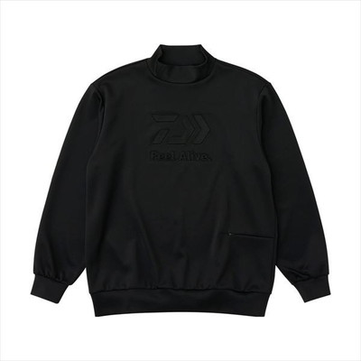 ダイワ ウェア DE-8725 DANROTECH スウェットモックネック ブラック WL