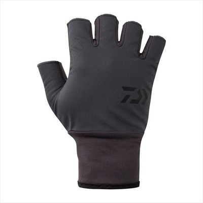 ダイワ 防寒手袋 DG-8125W 防風ベルトレスグローブ 5本カット チャコール L
