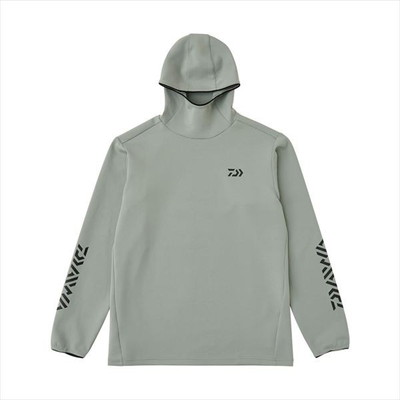 ダイワ ウェア DE-9225 ストレッチシャツフーディー グレー 2XL