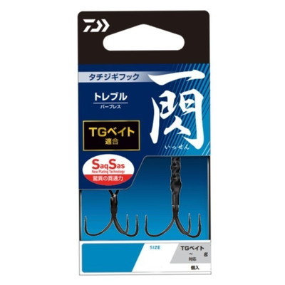 ダイワ トリプルフック タチジギフック 一閃SS トレブル フロント M