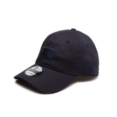 ニューエラジャパン 帽子 9TWENTY Stretch Cotton ボックスロゴ 【ニューエラアウトドア】 ネイビー M/L(57cm-61cm)