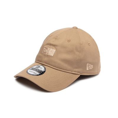 ニューエラジャパン 帽子 9TWENTY Stretch Cotton ボックスロゴ 【ニューエラアウトドア】 カーキ L/XL(61cm-65cm)