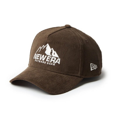 ニューエラジャパン 帽子 9FORTY A-Frame Corduroy コーデュロイ マウンテンロゴ ウォルナット 56.8-60.6cm