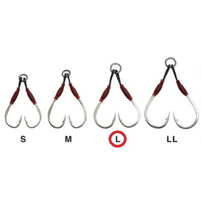 クレイジーオーシャン フラッシュアシスト Wショート L ルアーフック