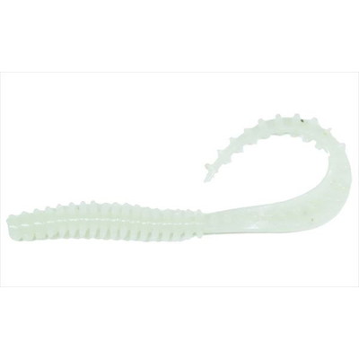 クレイジーオーシャン タイラバ 鯛ラバ 海毛虫カーリー 2.8インチ #1グローホワイト